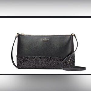 Kate Spade Black Glitter Crossbody Bag
